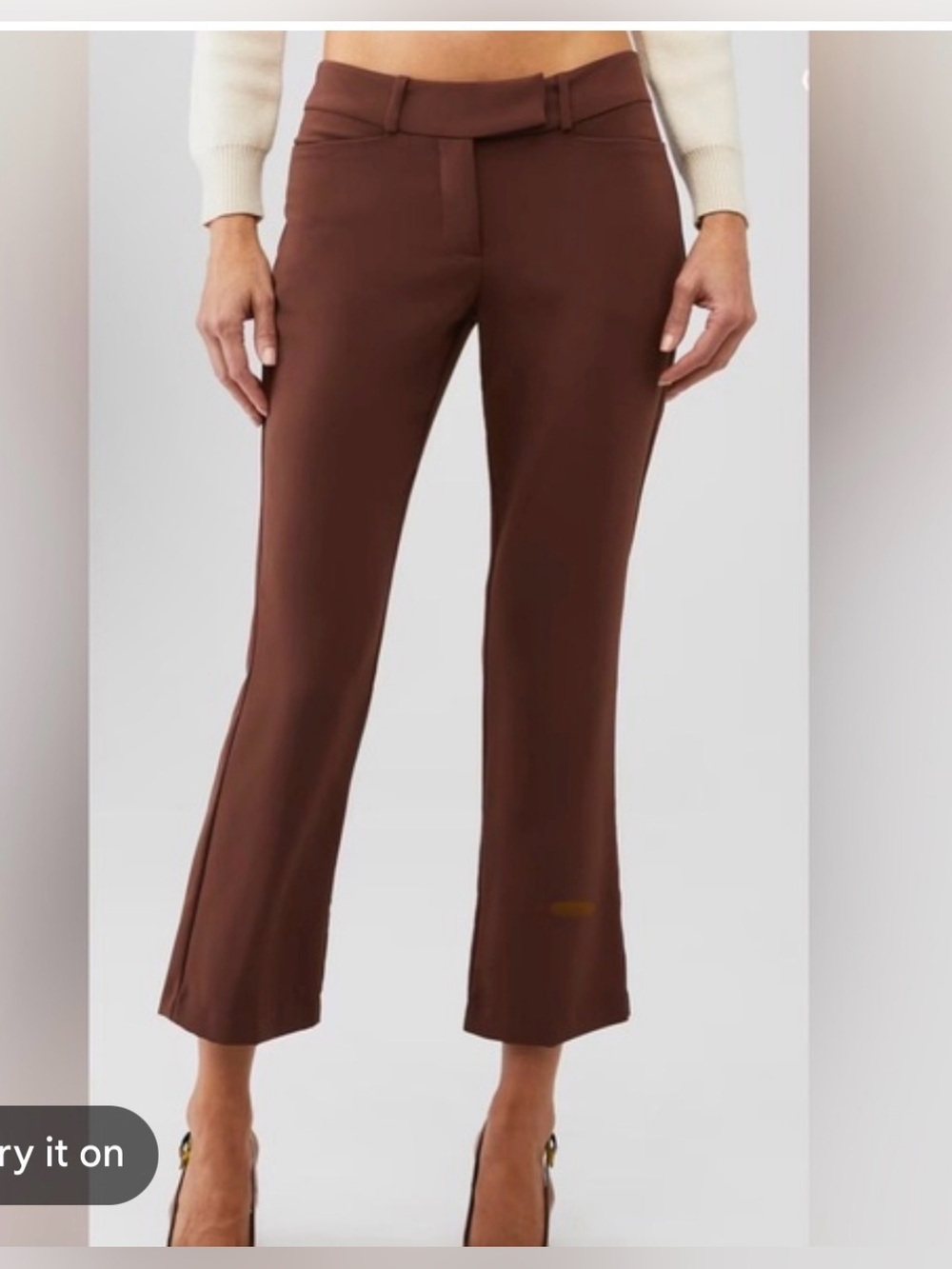 Amanda Uprichard Brown Paris Pants Size M
